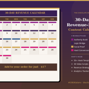 30-Day Revenue-First Content Calendar