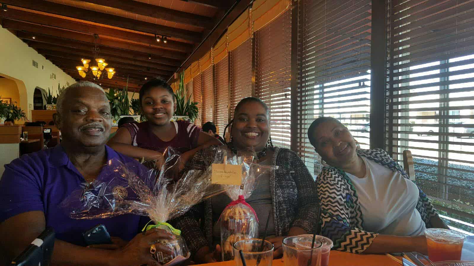 Tonya Hall with Mom, Dad and Niece